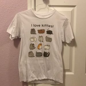 Hot Topic Pusheen Cats Kitties Short Sleeve Shirt